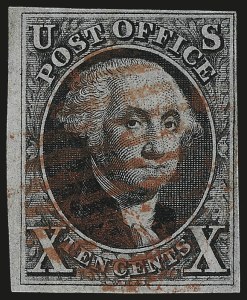 Sale 967, Lot 4076, 1847 Issue (Scott 1-2)