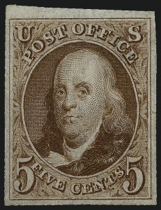 Sale 967, Lot 4079, 1875 Reproduction of 1847 Issue (Scott 3-4)