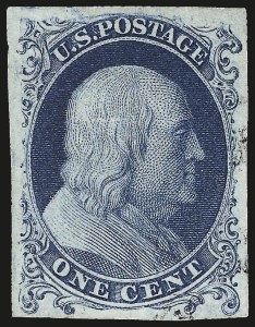 Sale 967, Lot 4081, 1851-56 Issue (Scott 5-17)