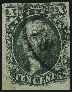 Sale 967, Lot 4106, 1851-56 Issue (Scott 5-17)