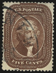 Sale 967, Lot 4128, 1857-60 Issue (Scott 18-39)
