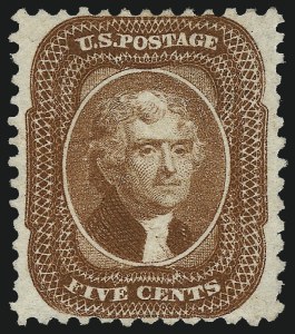 Sale 967, Lot 4156, 1875 Reprint of 1857-60 Issue (Scott 40-47)