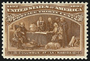 Sale 967, Lot 4390, 1893 Columbian Issue (Scott 230-245), 30c Columbian (239) Sale 967, Lot 4390, 1893 Columbian Issue (Scott 230-245)