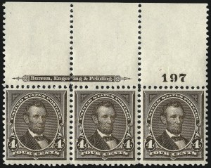 Sale 967, Lot 4435, 1895 Watermarked Bureau Issue (Scott 264-278)