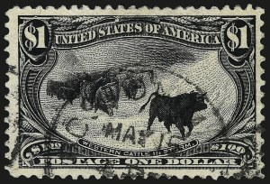 Sale 967, Lot 4491, 1898 Trans-Mississippi Issue (Scott 285-293), $1.00 Trans-Mississippi (292) Sale 967, Lot 4491, 1898 Trans-Mississippi Issue (Scott 285-293)
