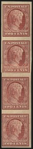 Sale 967, Lot 4647, Imperforate Flat Plate Coil Stamps