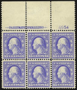 Sale 967, Lot 4719, 1910-13 Washington-Franklin Issue (Scott 374-396)