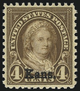 Sale 967, Lot 4992, Kans.-Nebr. Overprints (Scott 659-678)
