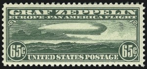 Sale 967, Lot 5049, Air Post Graf Zeppelin Issue (Scott C13-C15), 65c Graf Zeppelin (C13) Sale 967, Lot 5049, Air Post Graf Zeppelin Issue (Scott C13-C15)