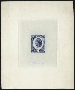 Sale 967, Lot 5248, Revenues (Second and Later Issues), 2c Blue, Large Die Proof on India (R152P1) Sale 967, Lot 5248, Revenues (Second and Later Issues)