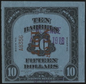 Sale 967, Lot 5300, Revenues (Beer Stamps)
