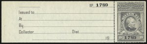 Sale 967, Lot 5321, Revenues (Silver Tax)