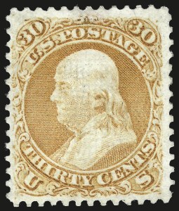 Sale 968, Lot 128, 1868 Regular-Production Grilled Issue (F Grill, Scott 92-100)