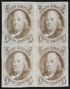 Sale 968, Lot 3, 1847 Issue (Scott 1-2)