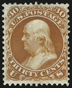 Sale 968, Lot 68, 1861 First Designs and Colors (Scott 55-61)