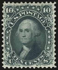 Sale 968, Lot 69, 1861 First Designs and Colors (Scott 55-61)