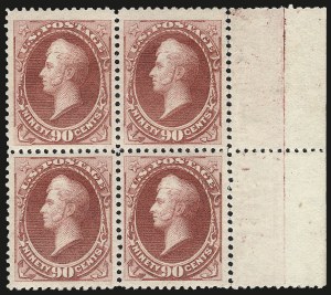 Sale 968A, Lot 227, 1879 American Bank Note Co. Issue (Scott 182-191)