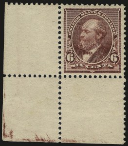 Sale Number 968A, Lot Number 268, 1890-93 Issue (Scott 219-229) Sale Number 968A, Lot Number 268, 1890-93 Issue (Scott 219-229)