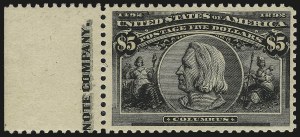 Sale 968A, Lot 294, 1893 Columbian Issue (Scott 230-245)