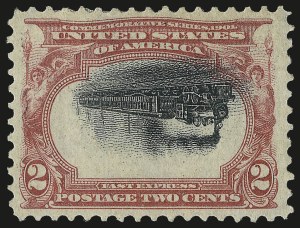 Sale 968A, Lot 365, 1901 Pan-American Issue Invert Singles (Scott 294a, 295a, 296)