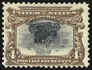 Sale 968A, Lot 366, 1901 Pan-American Issue Invert Singles (Scott 294a, 295a, 296)