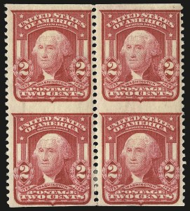 Sale 968B, Lot 405, 1902-08 Issue (Scott 319-322)