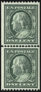 Sale 968B, Lot 437, 1908-10 Washington-Franklin Issues (Scott 331-356)