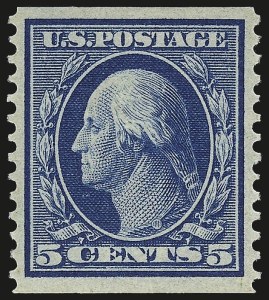 Sale 968B, Lot 460, 1908-10 Washington-Franklin Issues (Scott 331-356)
