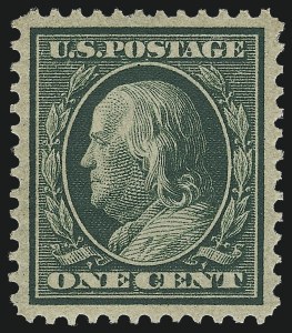 Sale 968B, Lot 464, 1909 Bluish Paper Issue (Scott 357-366)