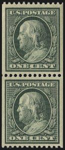 Sale 968B, Lot 486, 1910-13 Washington-Franklin Issue (Scott 374-388)
