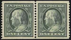 Sale 968B, Lot 490, 1910-13 Washington-Franklin Issue (Scott 374-388)