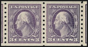 Sale 968B, Lot 505, 1910-13 Washington-Franklin Issue (Scott 390-396)
