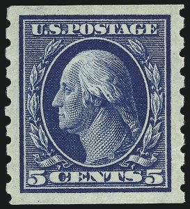 Sale 968B, Lot 512, 1910-13 Washington-Franklin Issue (Scott 390-396)