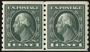 Sale 968B, Lot 527, 1912-14 Washington-Franklin Issue (Scott 405-423)