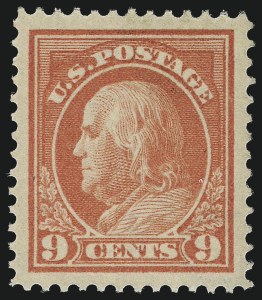 Sale Number 968B, Lot Number 531, 1912-14 Washington-Franklin Issue (Scott 405-423) Sale Number 968B, Lot Number 531, 1912-14 Washington-Franklin Issue (Scott 405-423)