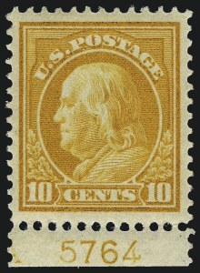 Sale Number 968B, Lot Number 532, 1912-14 Washington-Franklin Issue (Scott 405-423)