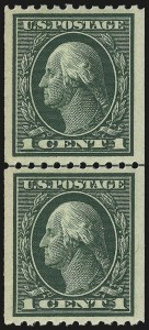 Sale 968B, Lot 558, 1913-15 Washington-Franklin Issues (Scott 424-460)
