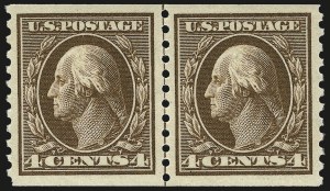 Sale 968B, Lot 572, 1913-15 Washington-Franklin Issues (Scott 424-460)