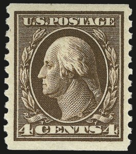 Sale 968B, Lot 574, 1913-15 Washington-Franklin Issues (Scott 424-460)