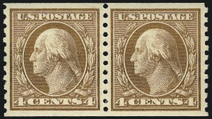 Sale 968B, Lot 598, 1913-15 Washington-Franklin Issues (Scott 424-460)