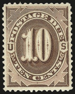 Sale 968B, Lot 789, Postage Due (Scott J1-J14)