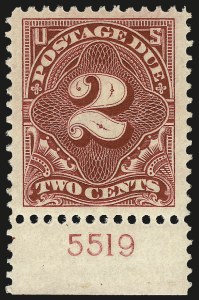 Sale 968B, Lot 821, Postage Due (Scott J29-J50)