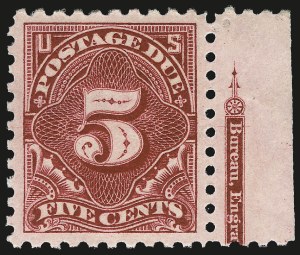 Sale 968B, Lot 832, Postage Due (Scott J52-J76)