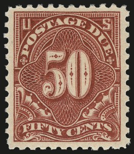 Sale 968B, Lot 845, Postage Due (Scott J52-J76)