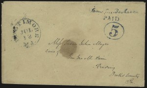 Sale 972, Lot 3003, Postmasters` Provisionals