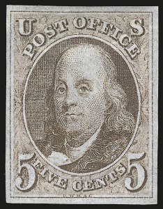 Sale 972, Lot 3010, 1847 Issue (Scott 1-2)