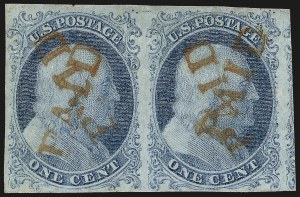 Sale 972, Lot 3014, 1851-56 Issue (Scott 5-17)
