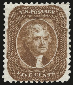 Sale 972, Lot 3055, 1875 Reprint of 1857-60 Issue (Scott 40-47)