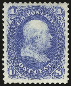 Sale 972, Lot 3102, 1875 Re-Issue of 1861-66 Issue (Scott 102-111)