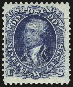 Sale 972, Lot 3111, 1875 Re-Issue of 1861-66 Issue (Scott 102-111)